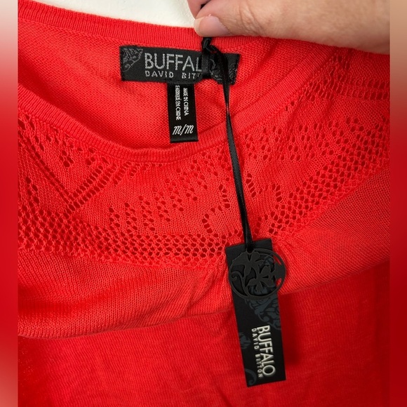 Buffalo cotton camisole top, M, coral, lace pattern Delicate Feminine Pretty - Picture 8 of 11